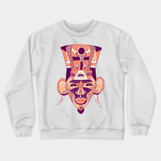 Peach African Mask 6 Crewneck Sweatshirt